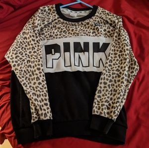 Vs pink cheetah crew